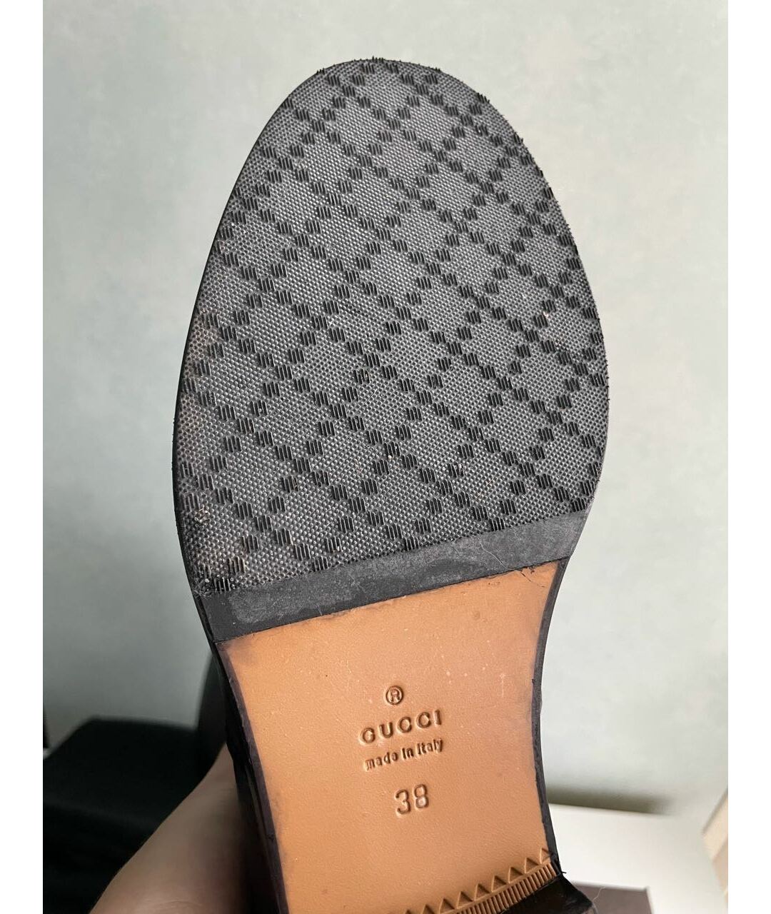 GUCCI Черные кожаные сапоги, фото 4