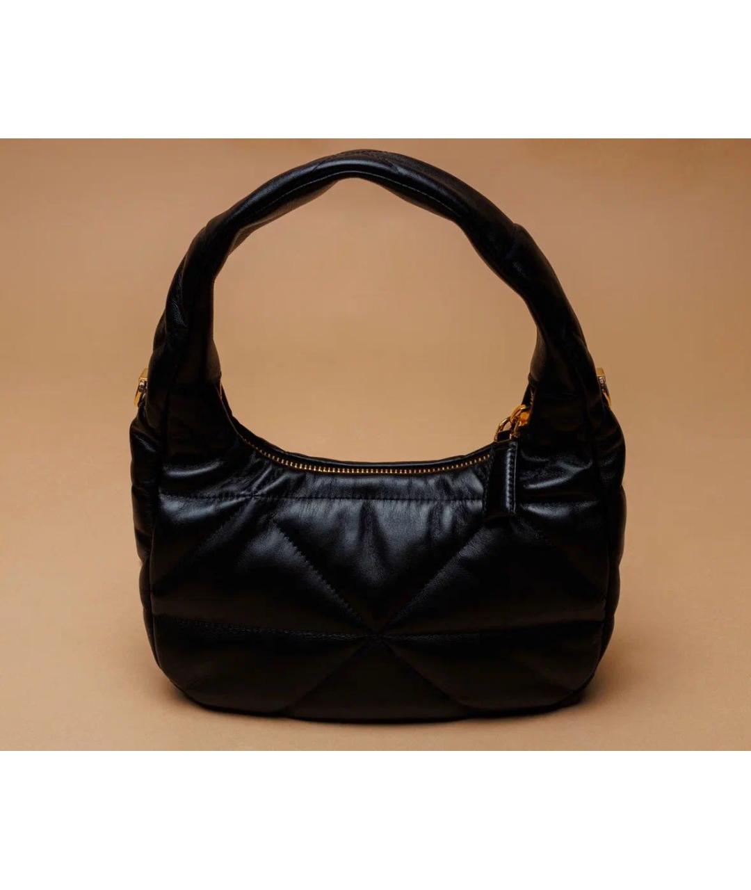 PRADA Черная кожаная сумка с короткими ручками, фото 3