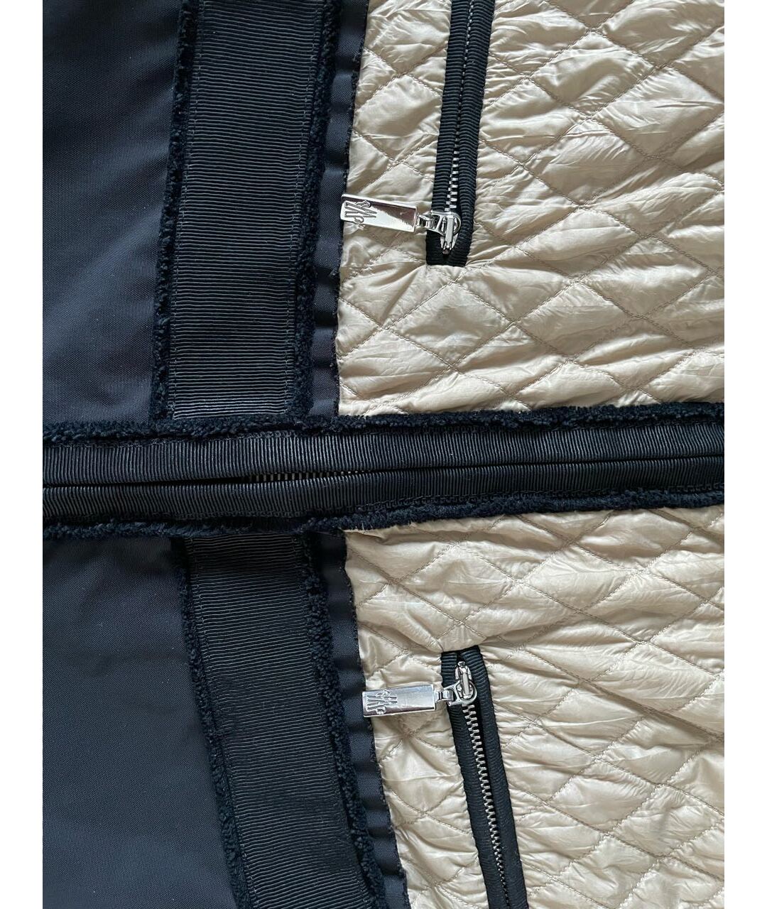 MONCLER Бежевая полиамидовая куртка, фото 4