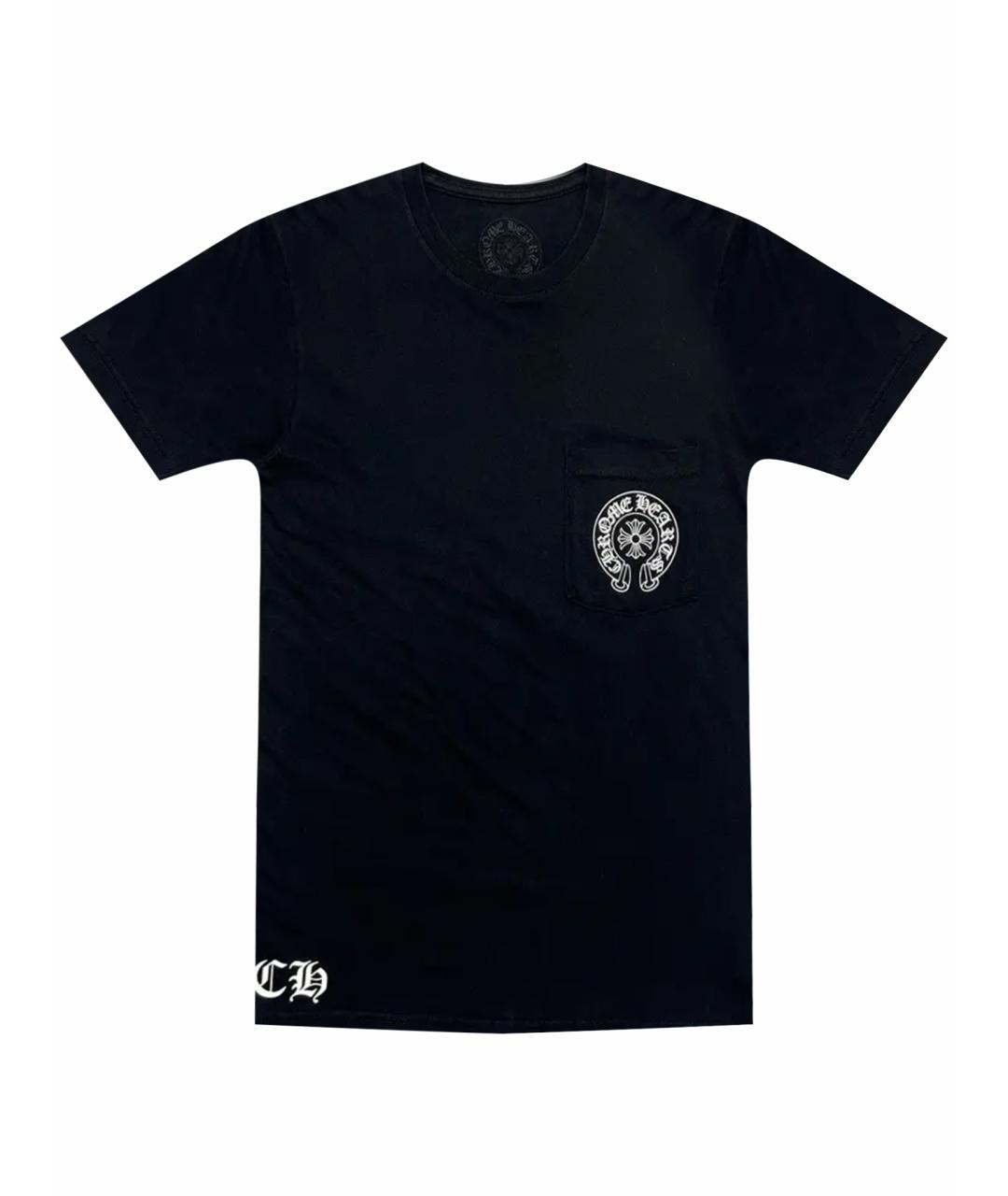 CHROME HEARTS Черная хлопковая футболка, фото 1