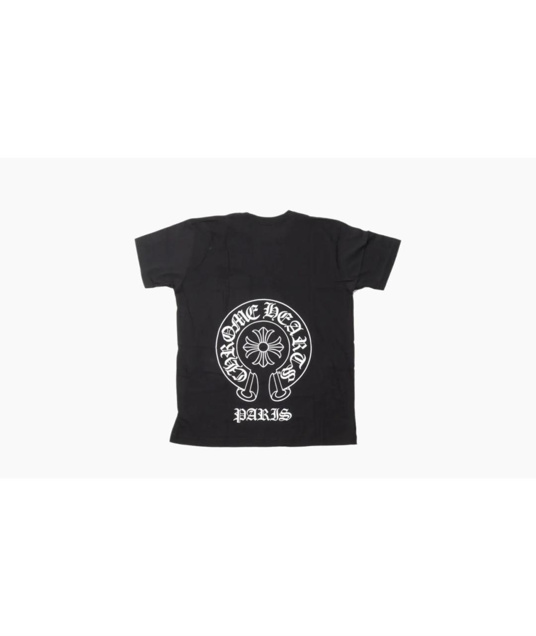CHROME HEARTS Черная хлопковая футболка, фото 4