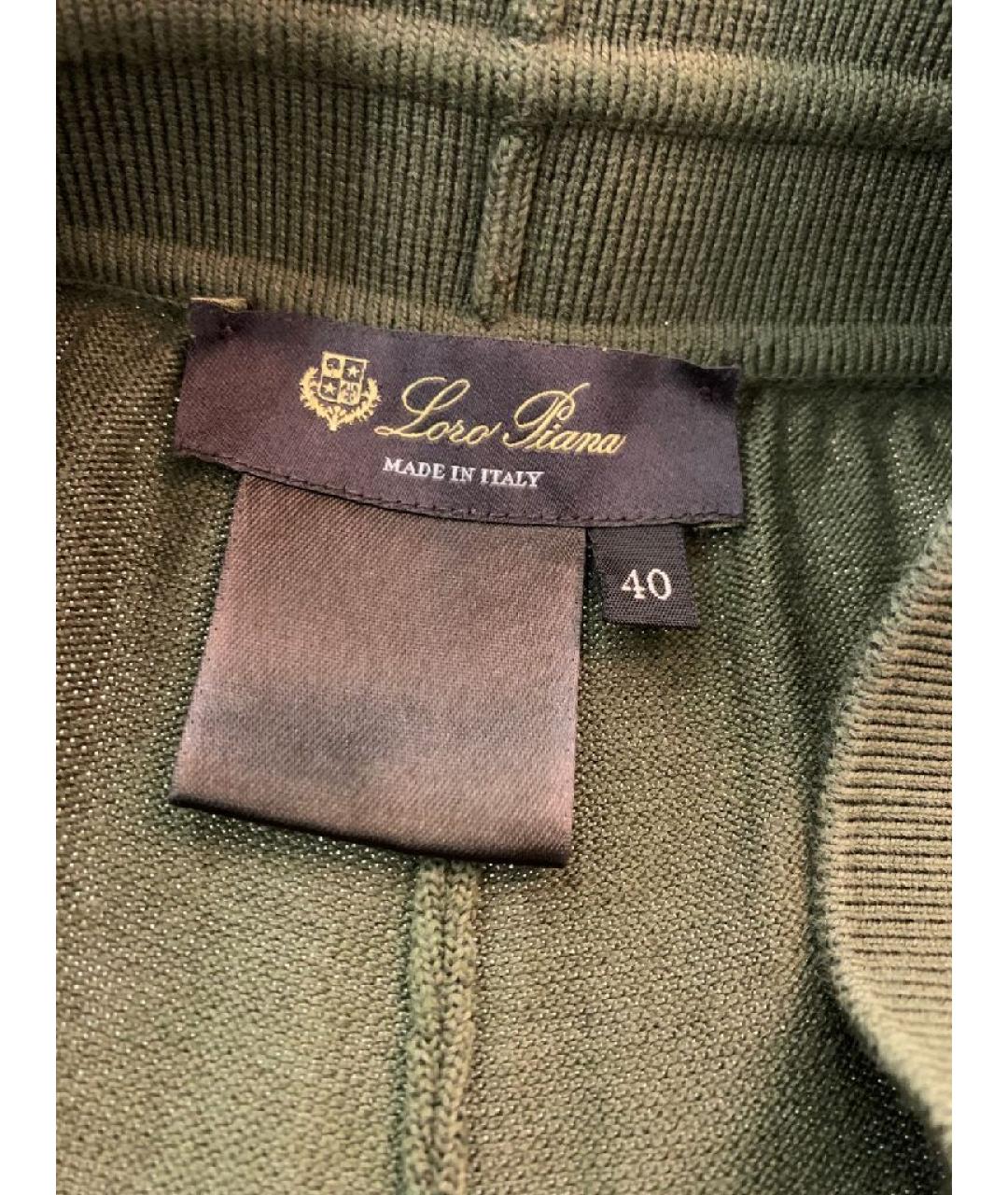LORO PIANA Хаки хлопковые спортивные брюки и шорты, фото 4