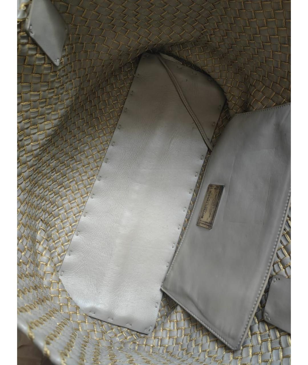 BOTTEGA VENETA Кожаная сумка тоут, фото 8
