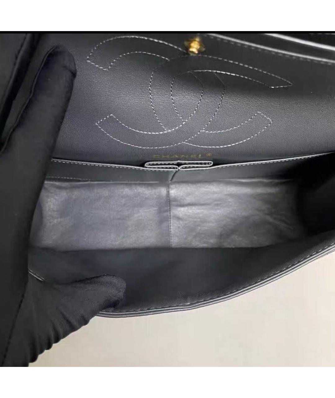CHANEL Черная кожаная сумка через плечо, фото 8