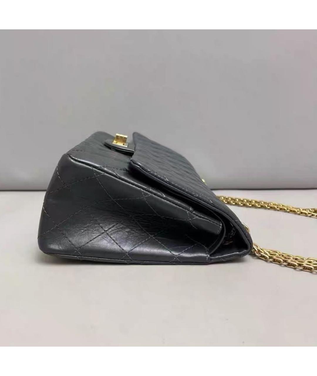 CHANEL Черная кожаная сумка через плечо, фото 6