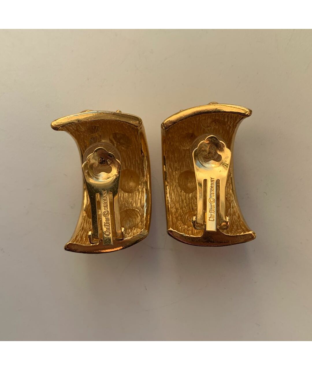 CHRISTIAN DIOR PRE-OWNED Золотые металлические серьги, фото 3