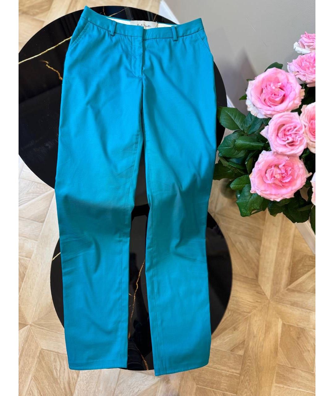 PAUL SMITH Бирюзовые брюки узкие, фото 8