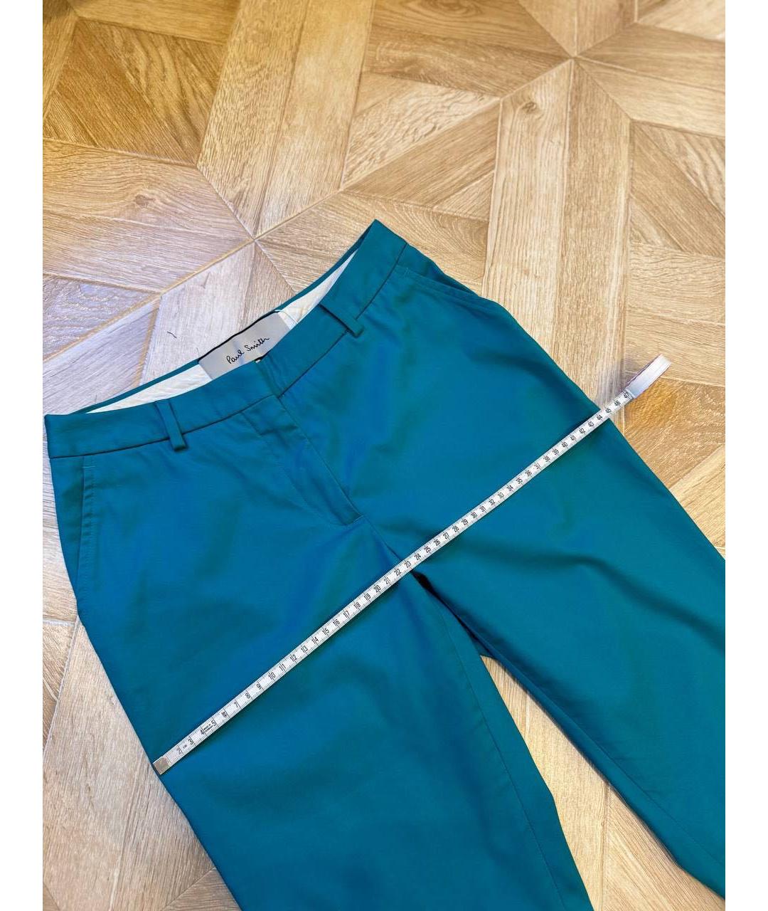 PAUL SMITH Бирюзовые брюки узкие, фото 6