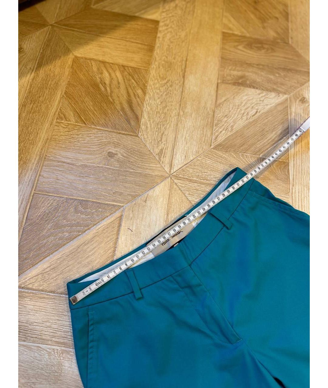 PAUL SMITH Бирюзовые брюки узкие, фото 5