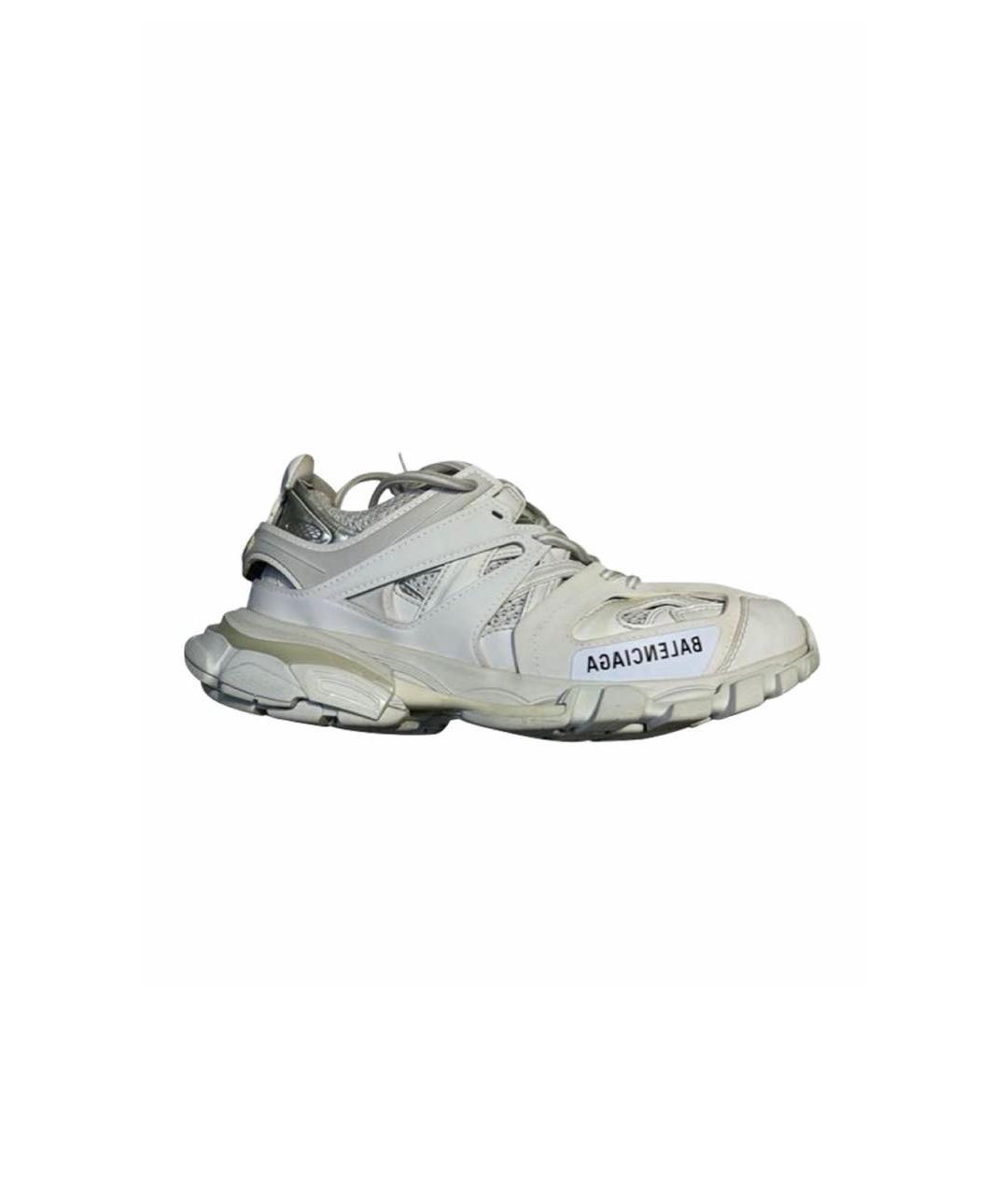 BALENCIAGA Белые кожаные кроссовки, фото 1