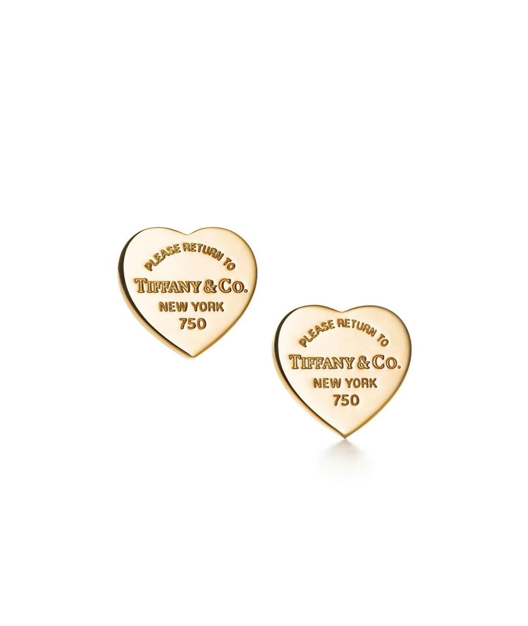 TIFFANY&CO Золотые серьги из желтого золота, фото 4
