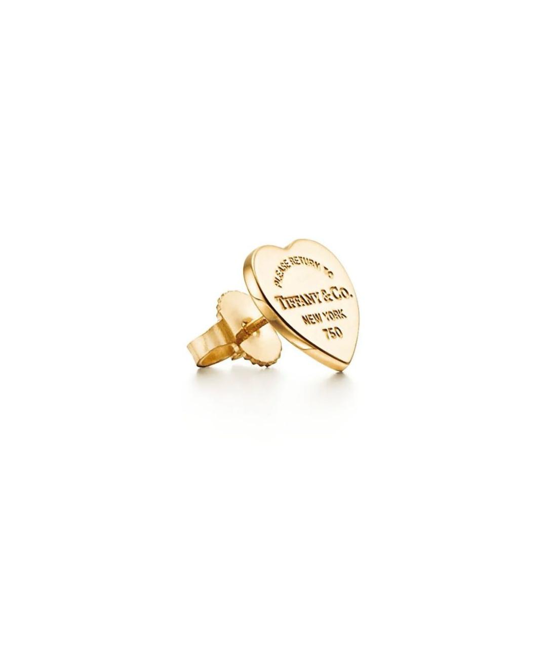 TIFFANY&CO Золотые серьги из желтого золота, фото 2