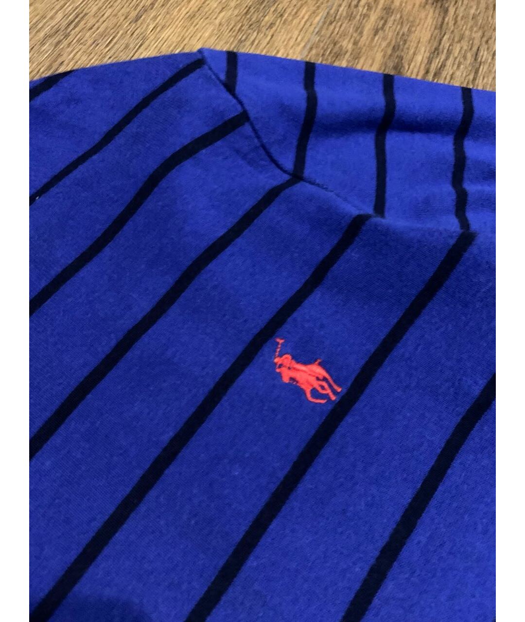 RALPH LAUREN Синий хлопковый джемпер / свитер, фото 4