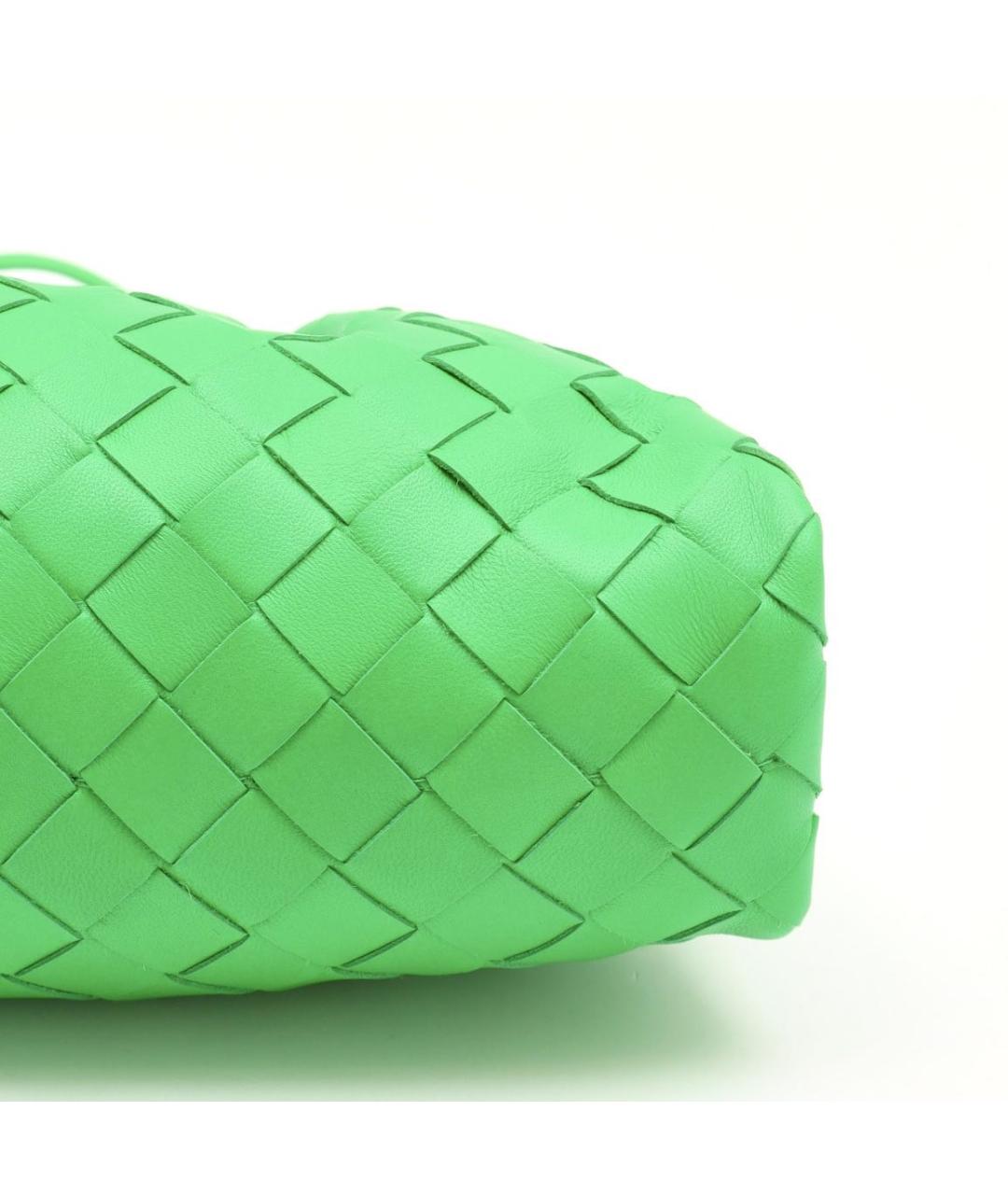 BOTTEGA VENETA Зеленая кожаная сумка через плечо, фото 3