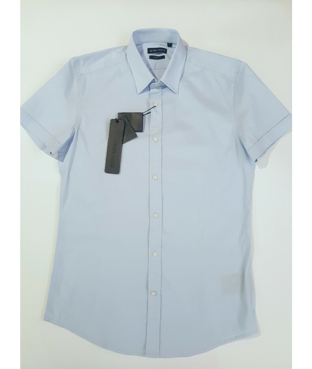 ANTONY MORATO Голубая хлопковая кэжуал рубашка, фото 4