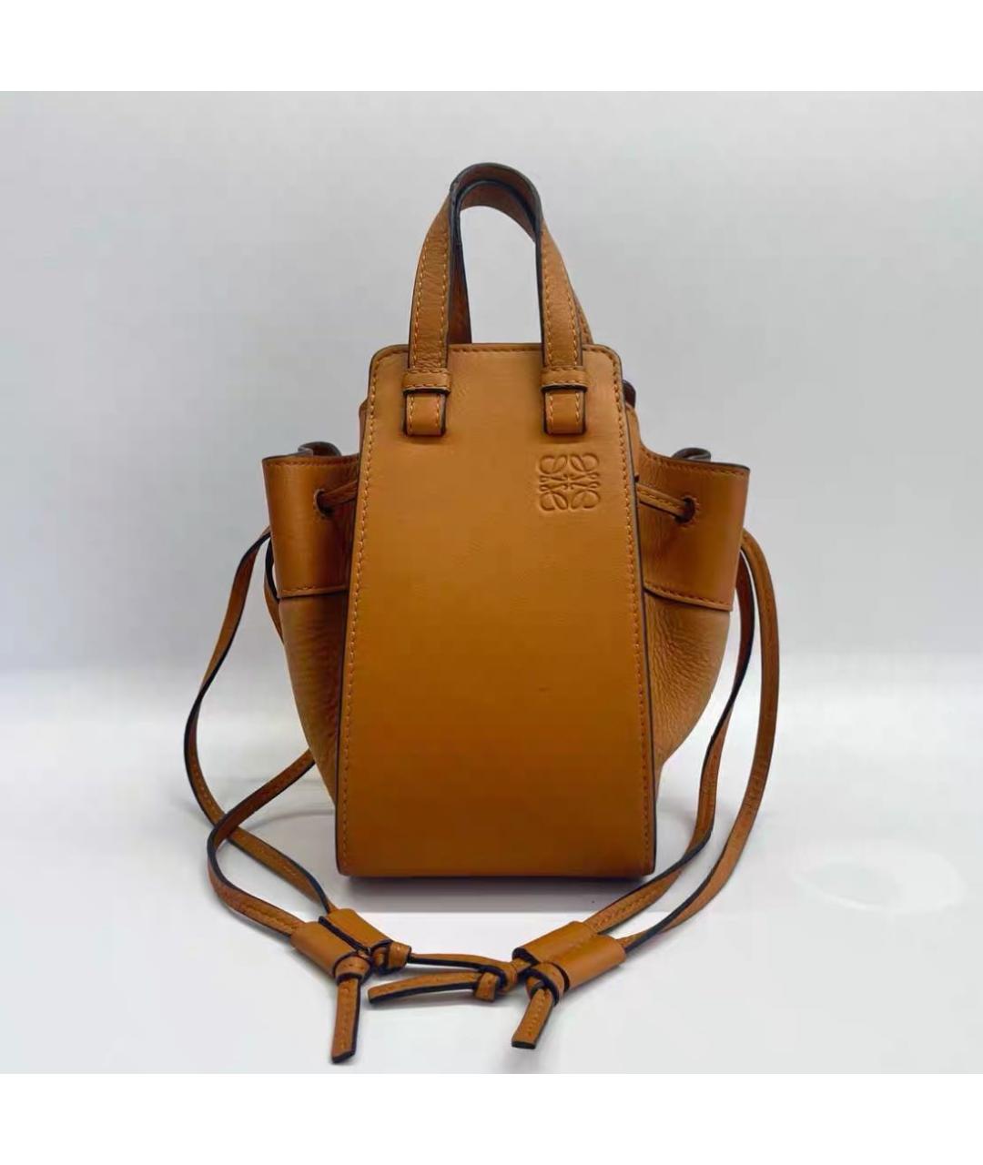LOEWE Коричневая кожаная сумка через плечо, фото 2