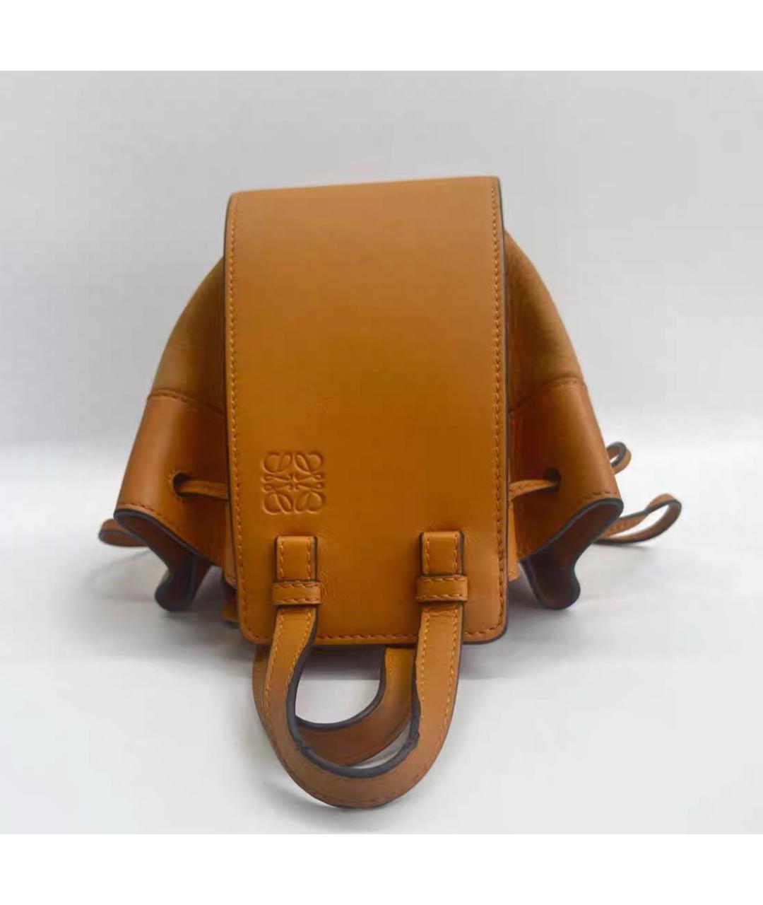 LOEWE Коричневая кожаная сумка через плечо, фото 6