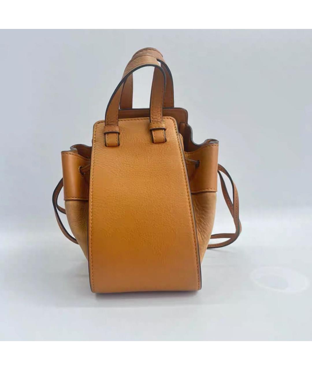 LOEWE Коричневая кожаная сумка через плечо, фото 3