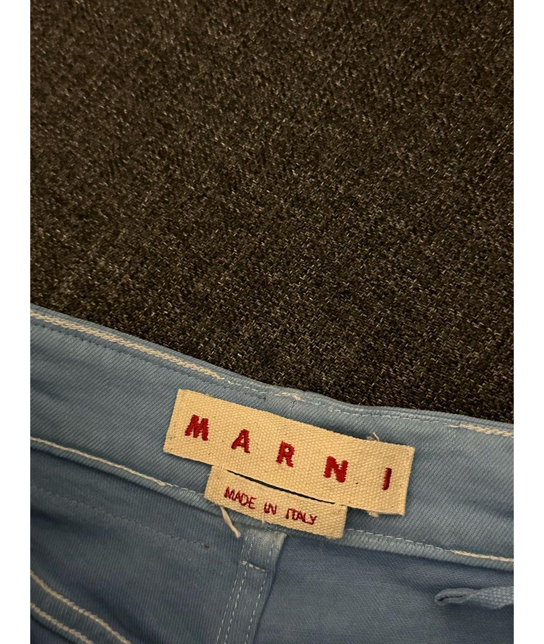 MARNI Голубые шорты, фото 3