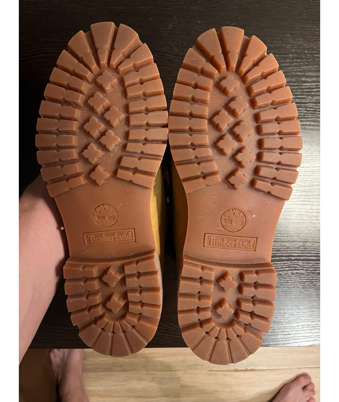 TIMBERLAND Горчичные замшевые высокие ботинки, фото 5