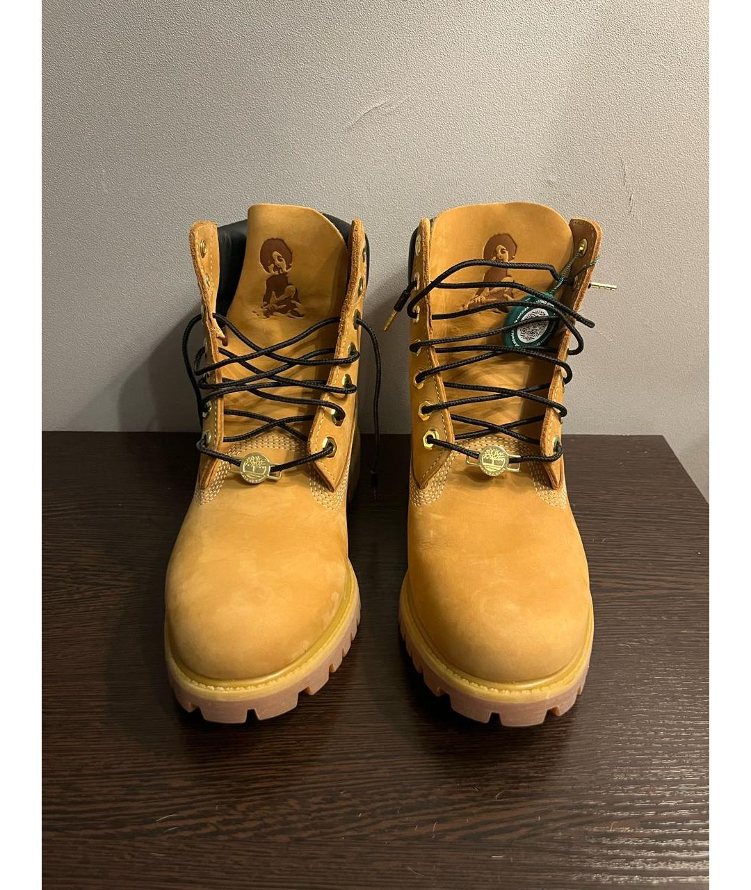 TIMBERLAND Горчичные замшевые высокие ботинки, фото 2