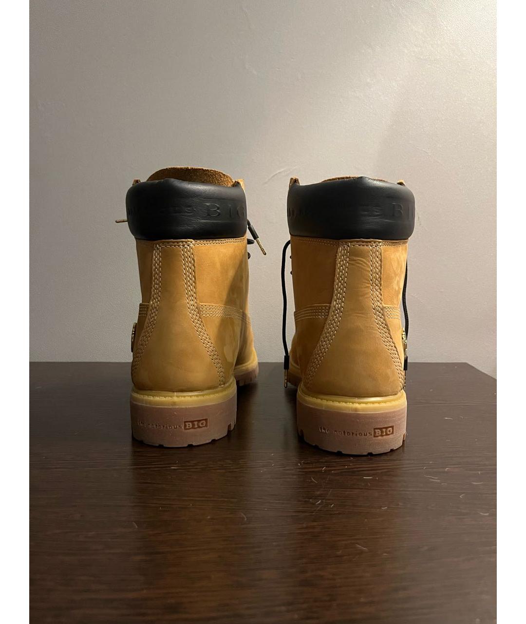 TIMBERLAND Горчичные замшевые высокие ботинки, фото 4
