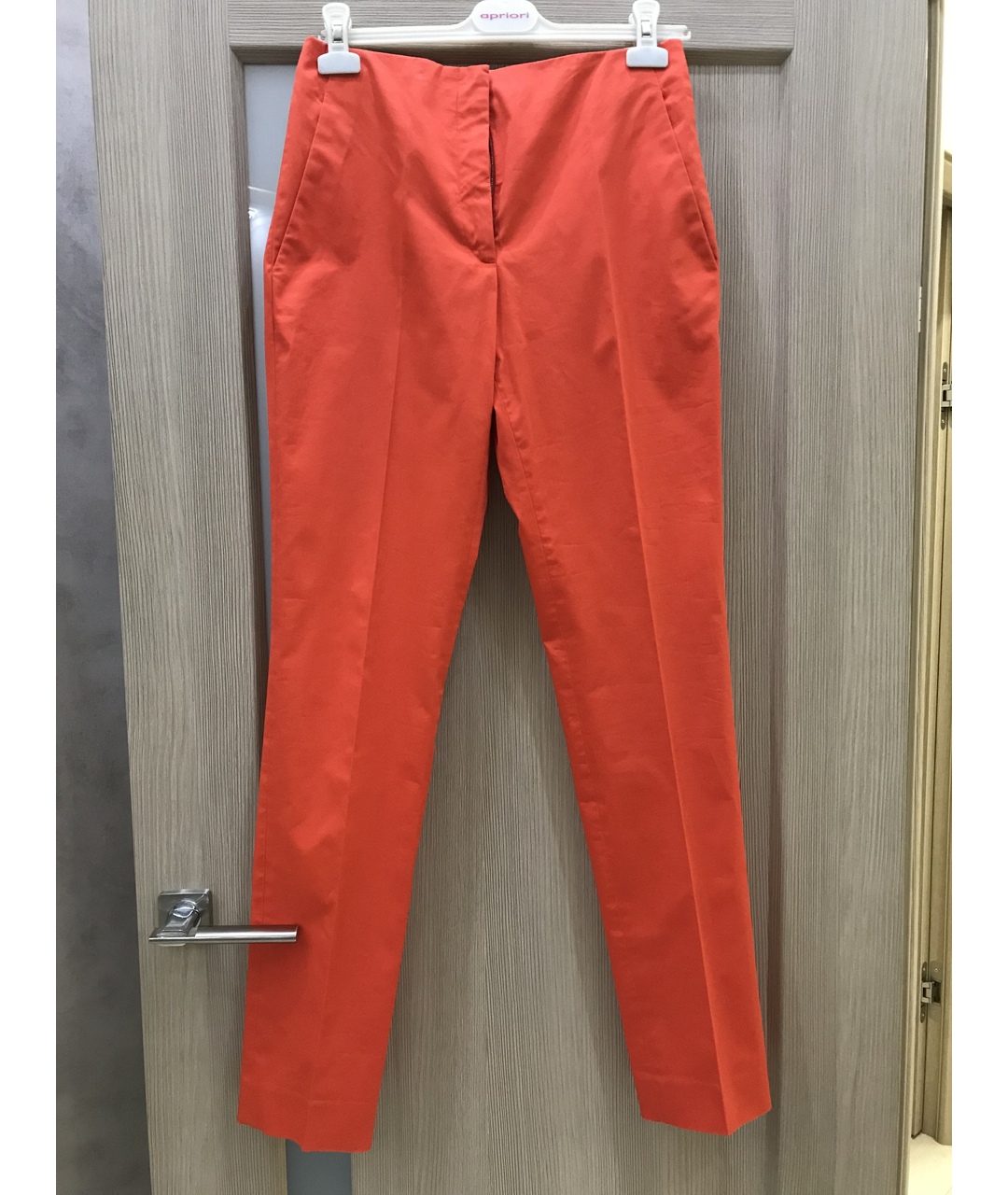 CHRISTIAN DIOR PRE-OWNED Оранжевое хлопковые прямые брюки, фото 6
