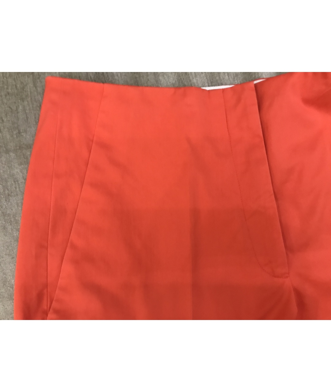 CHRISTIAN DIOR PRE-OWNED Оранжевое хлопковые прямые брюки, фото 4