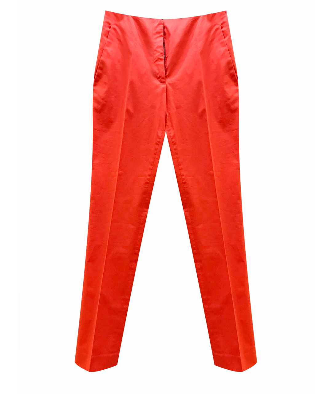 CHRISTIAN DIOR PRE-OWNED Оранжевое хлопковые прямые брюки, фото 1