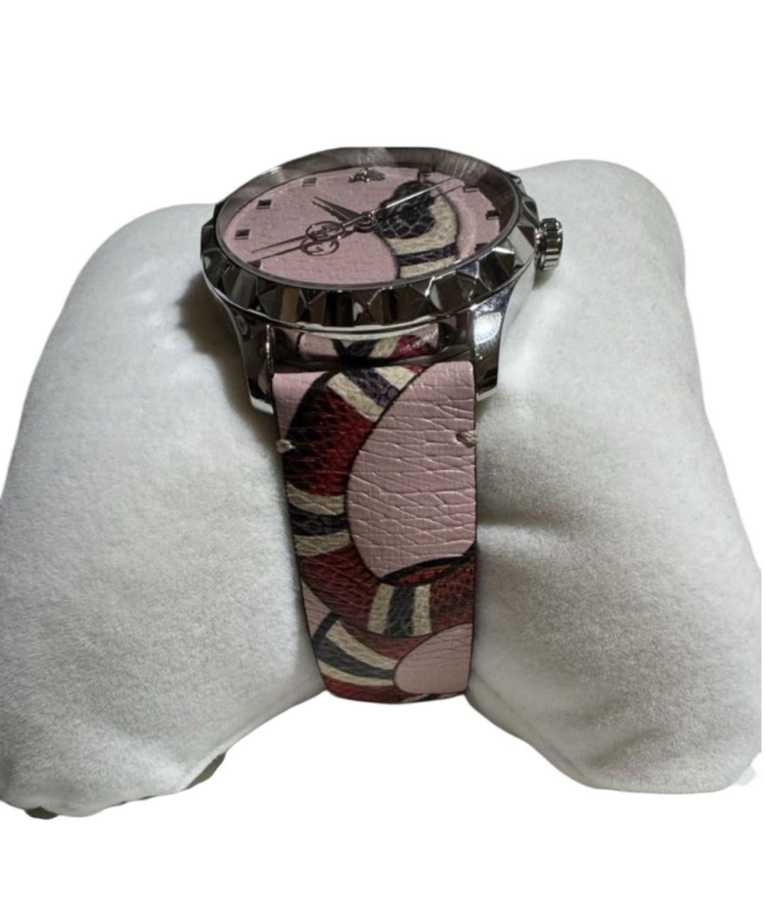 GUCCI Коралловые стальные часы, фото 4