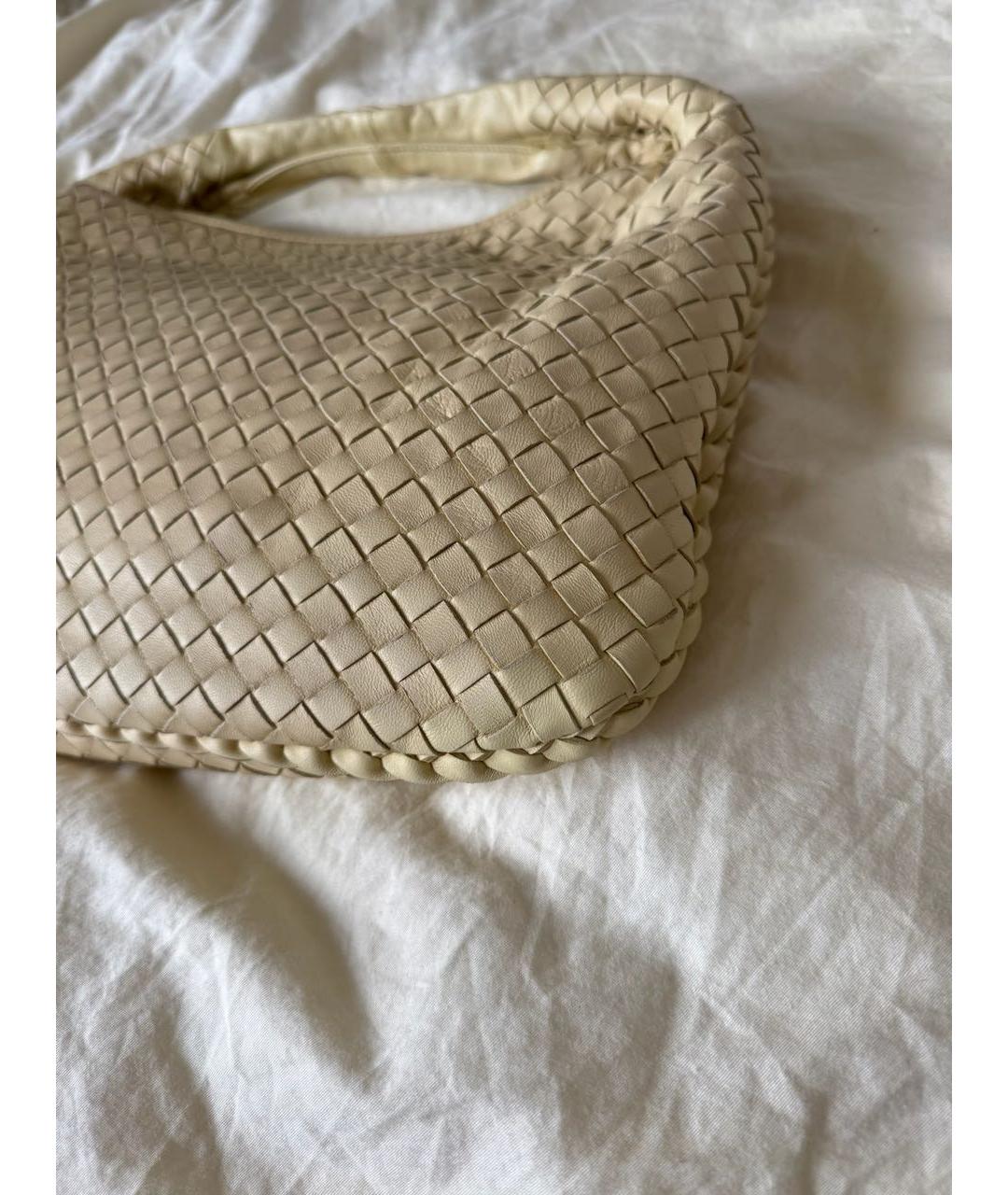 BOTTEGA VENETA Желтая кожаная сумка с короткими ручками, фото 3