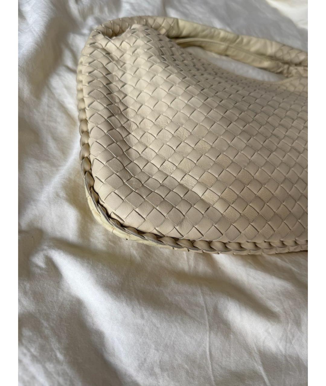 BOTTEGA VENETA Желтая кожаная сумка с короткими ручками, фото 4