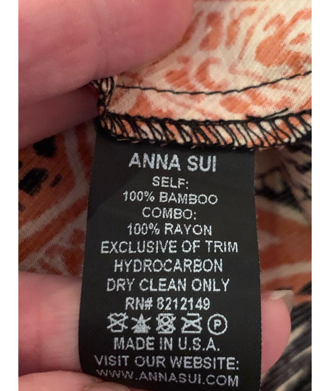 ANNA SUI Мульти повседневное платье, фото 5