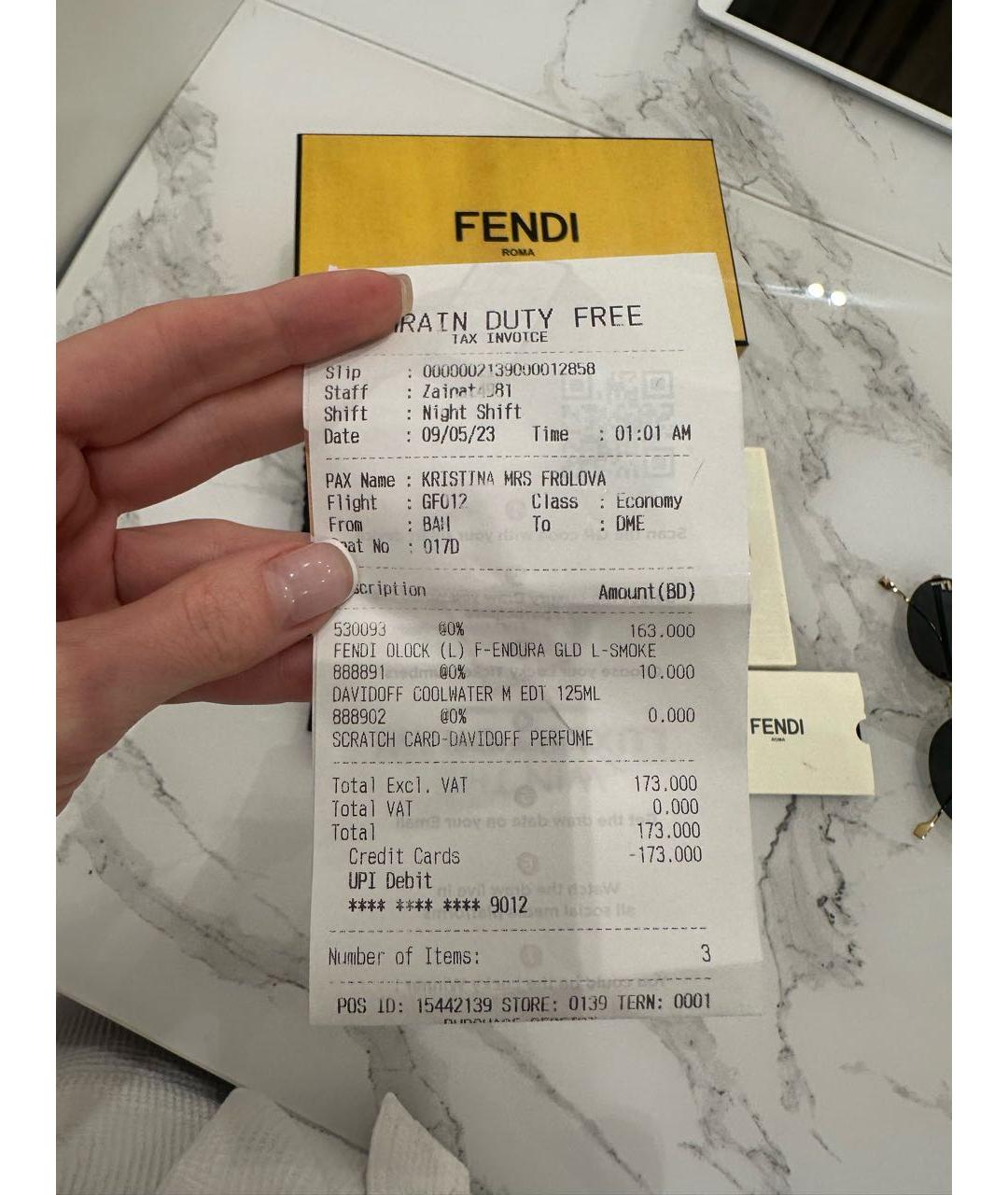 FENDI Коричневые металлические солнцезащитные очки, фото 6