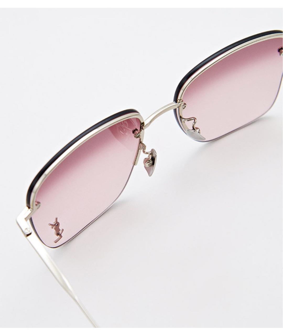 SAINT LAURENT Розовые солнцезащитные очки, фото 8