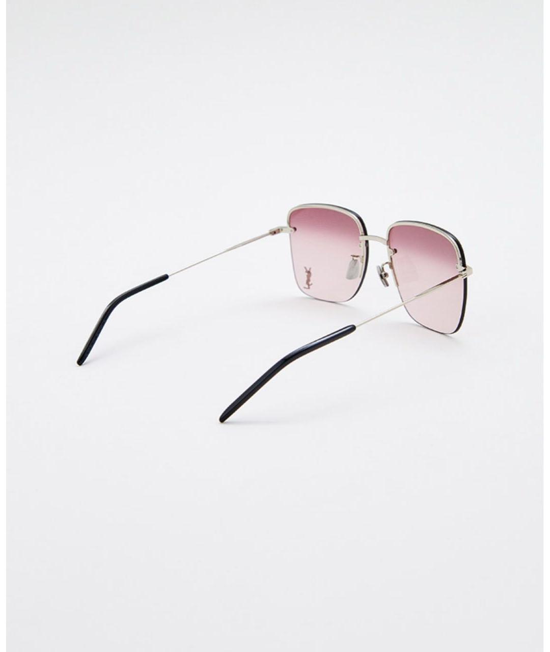 SAINT LAURENT Розовые солнцезащитные очки, фото 5