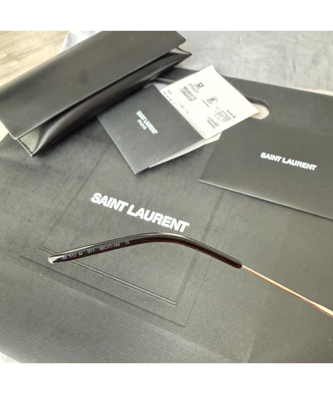 SAINT LAURENT Розовые солнцезащитные очки, фото 9