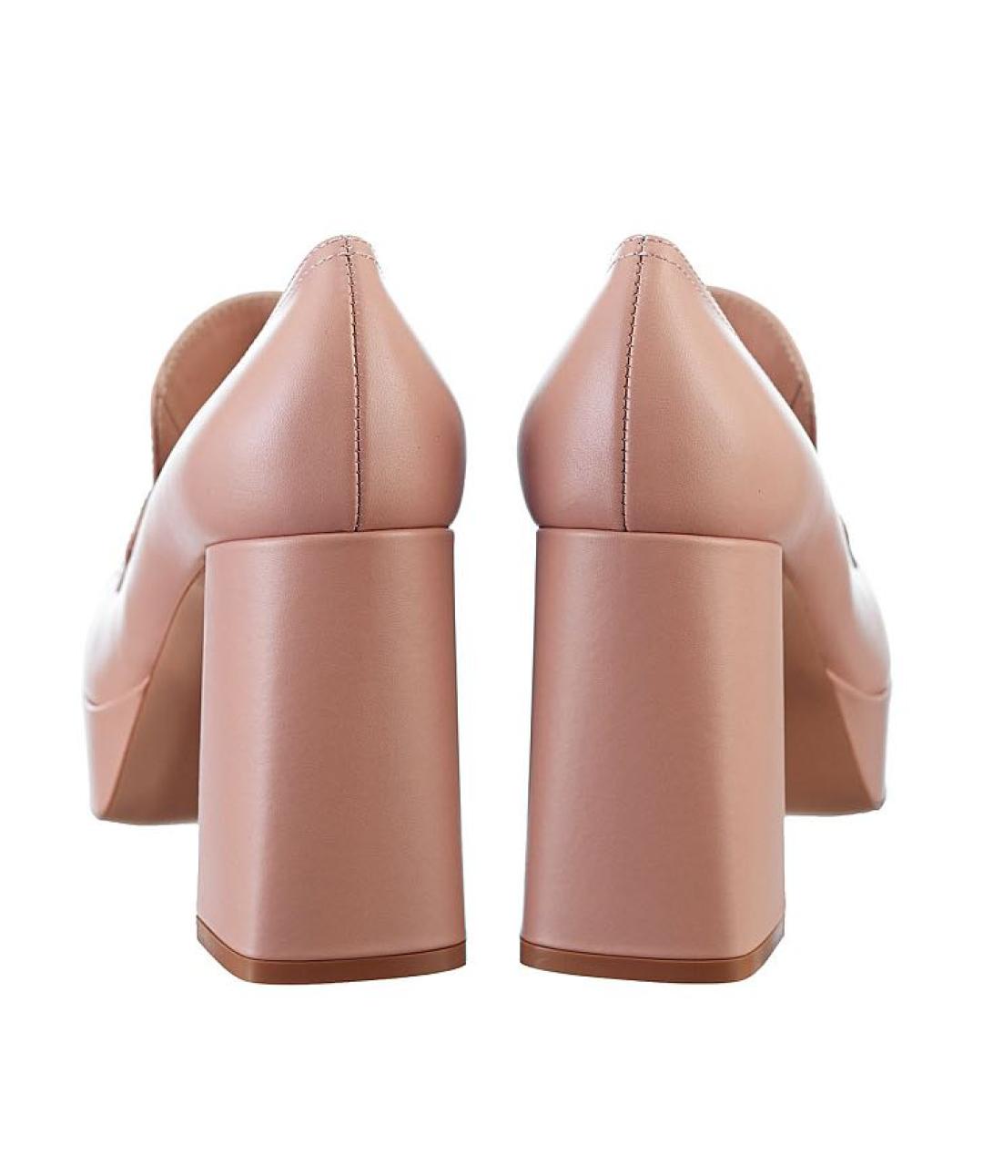 GIANVITO ROSSI Бежевые кожаные туфли, фото 4