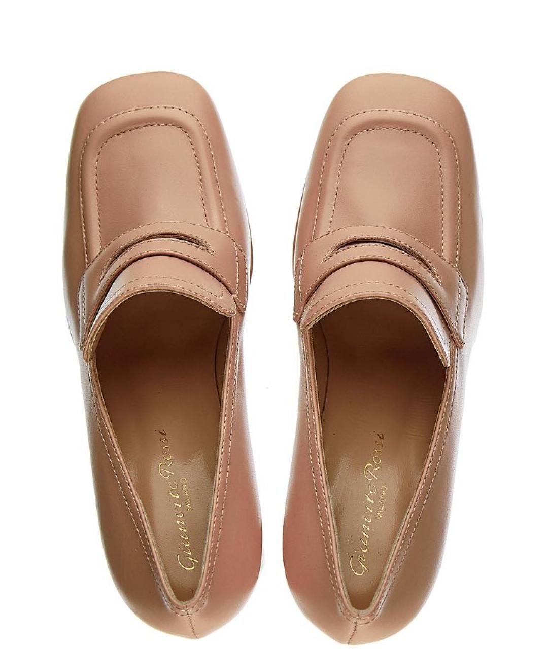 GIANVITO ROSSI Бежевые кожаные туфли, фото 3