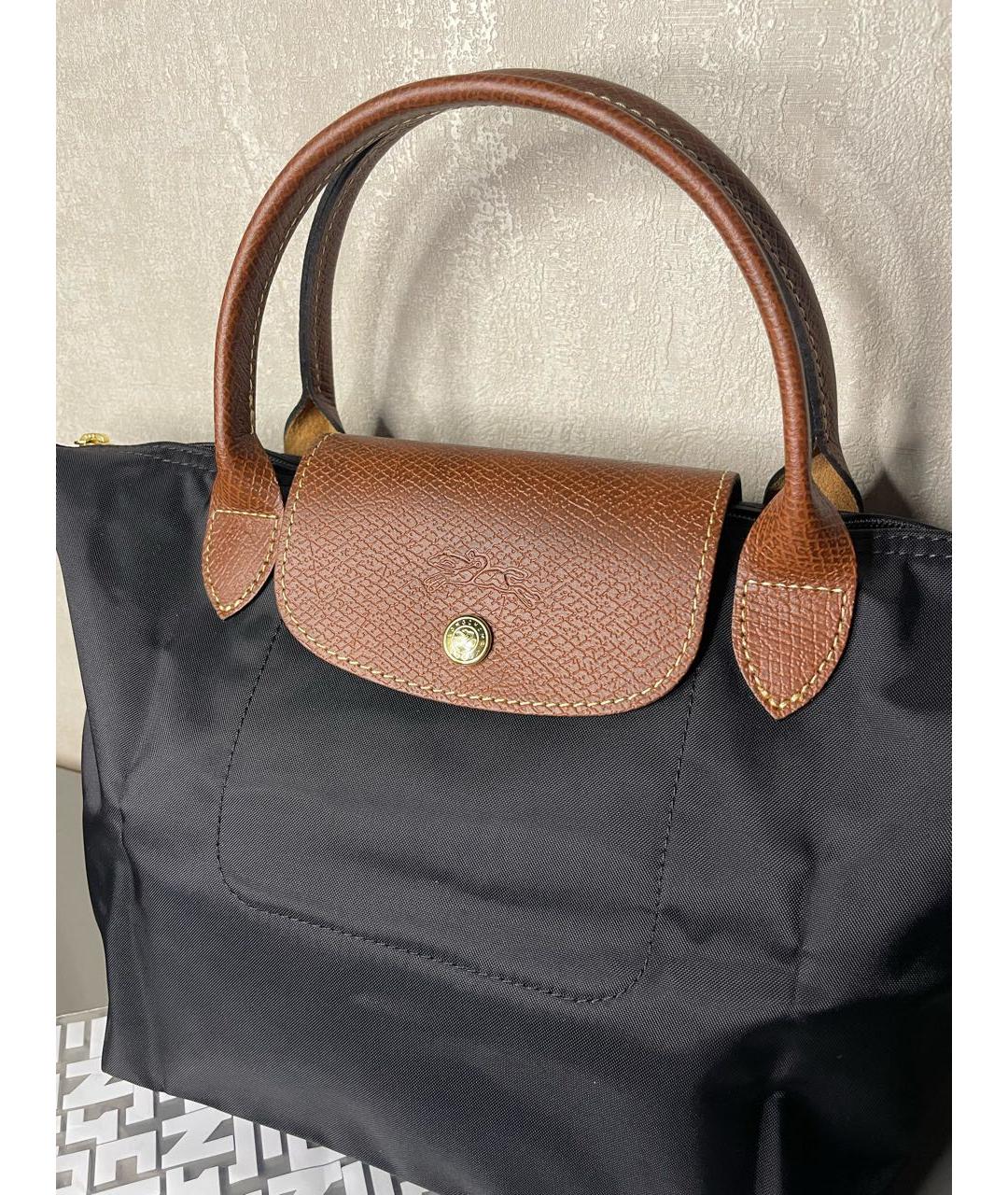 LONGCHAMP Черная сумка тоут, фото 3