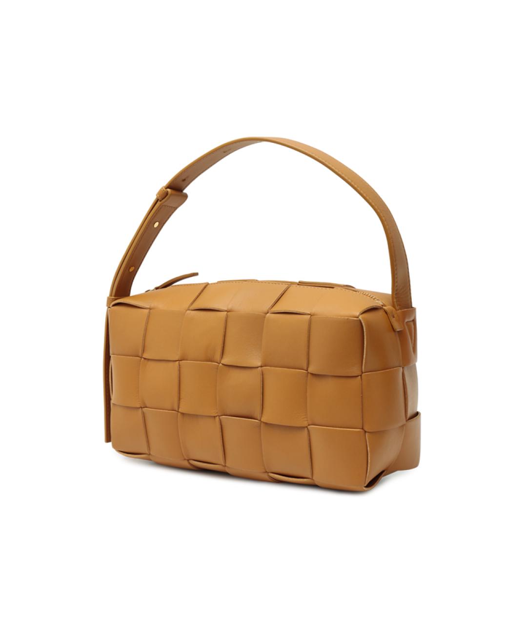 BOTTEGA VENETA Коричневая кожаная сумка через плечо, фото 3