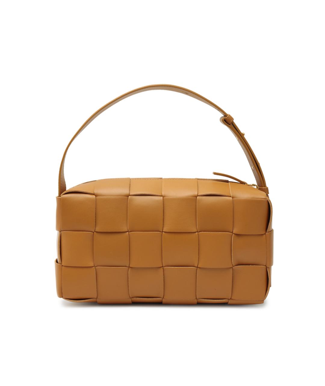 BOTTEGA VENETA Коричневая кожаная сумка через плечо, фото 6