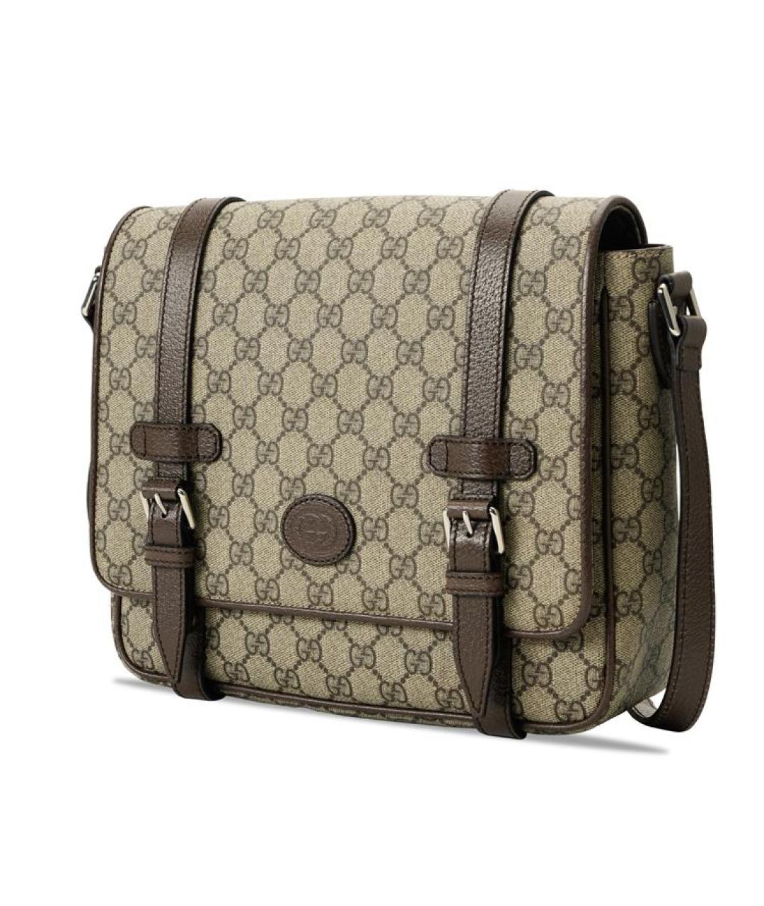 GUCCI Бежевая бархатная сумка через плечо, фото 2