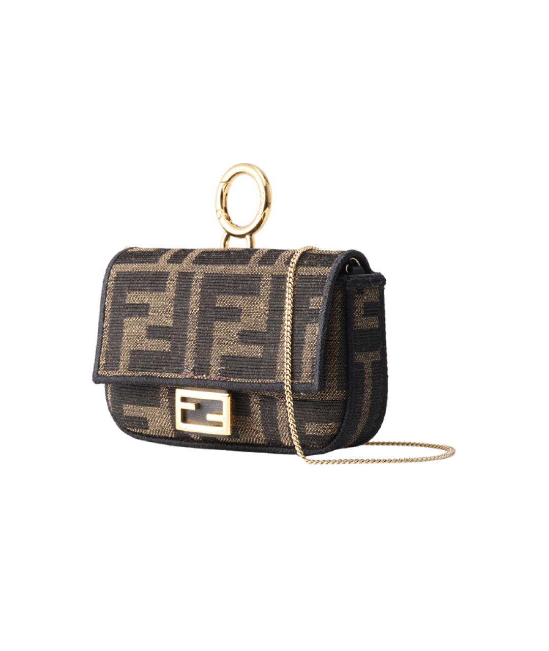 FENDI Коричневая сумка через плечо, фото 3