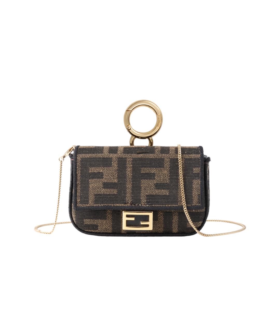 FENDI Коричневая сумка через плечо, фото 2