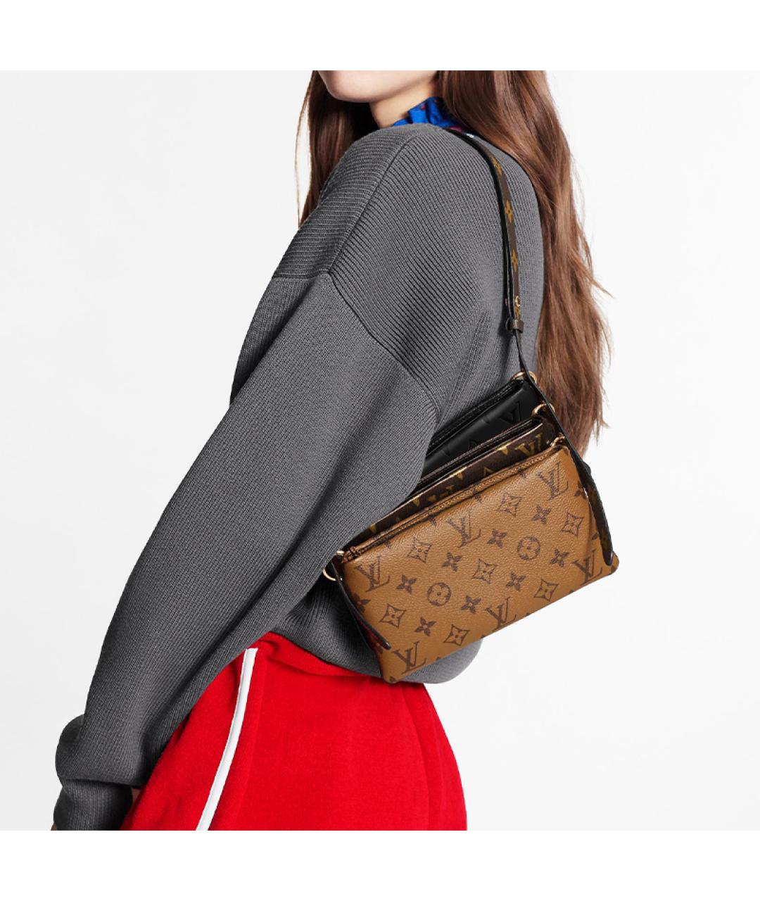 LOUIS VUITTON Коричневая сумка через плечо, фото 6