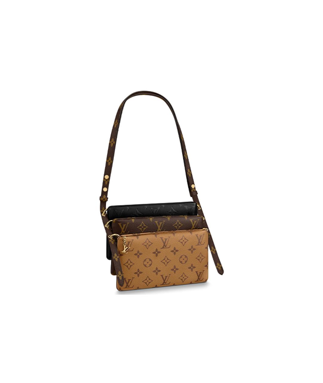 LOUIS VUITTON Коричневая сумка через плечо, фото 1