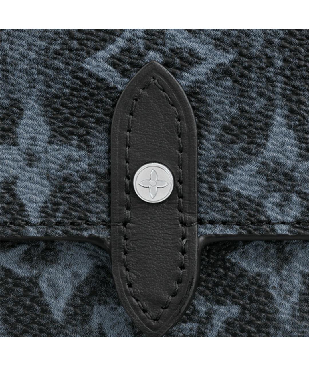 LOUIS VUITTON Темно-синяя сумка на плечо, фото 5