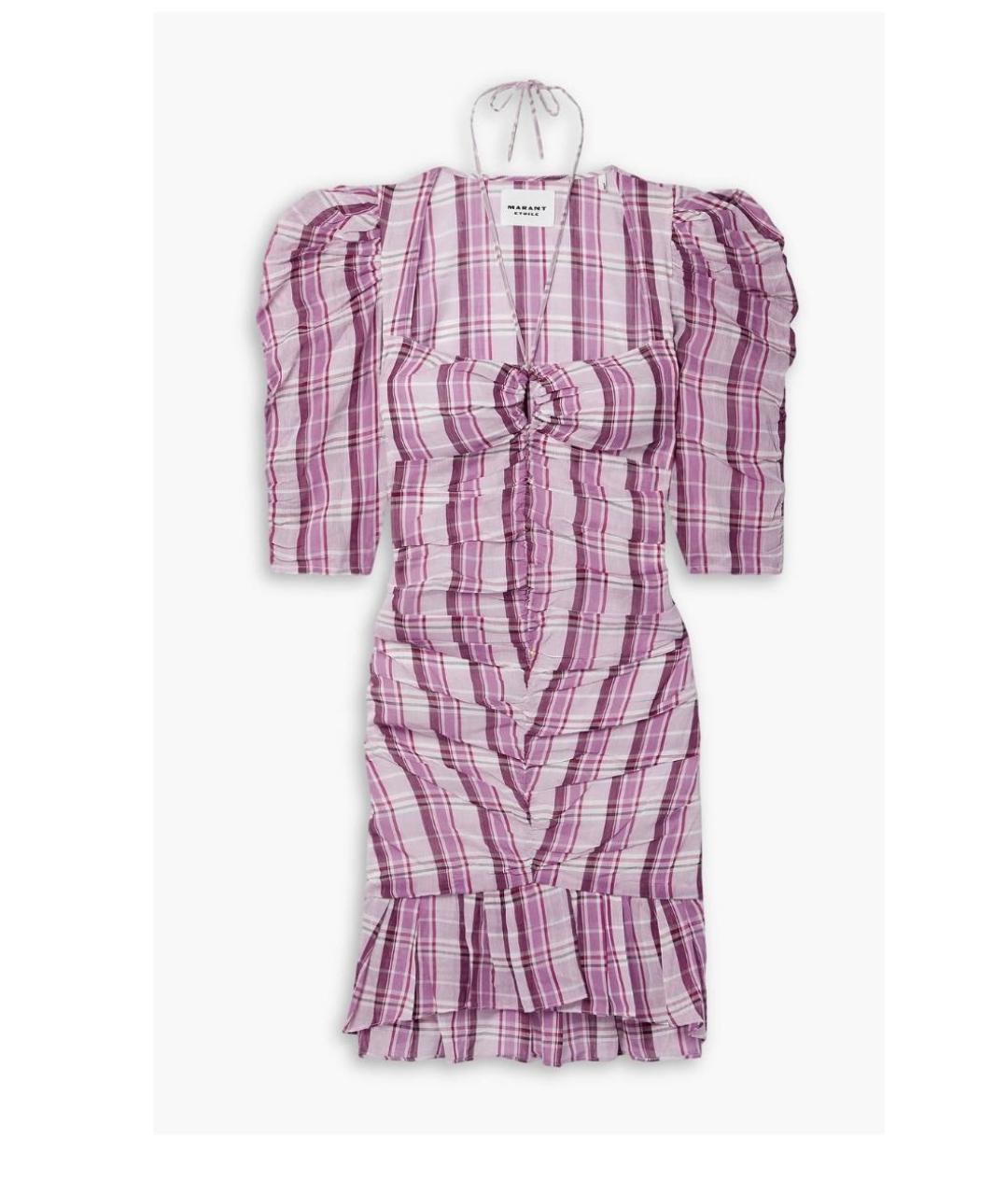 ISABEL MARANT Розовое хлопковое повседневное платье, фото 6