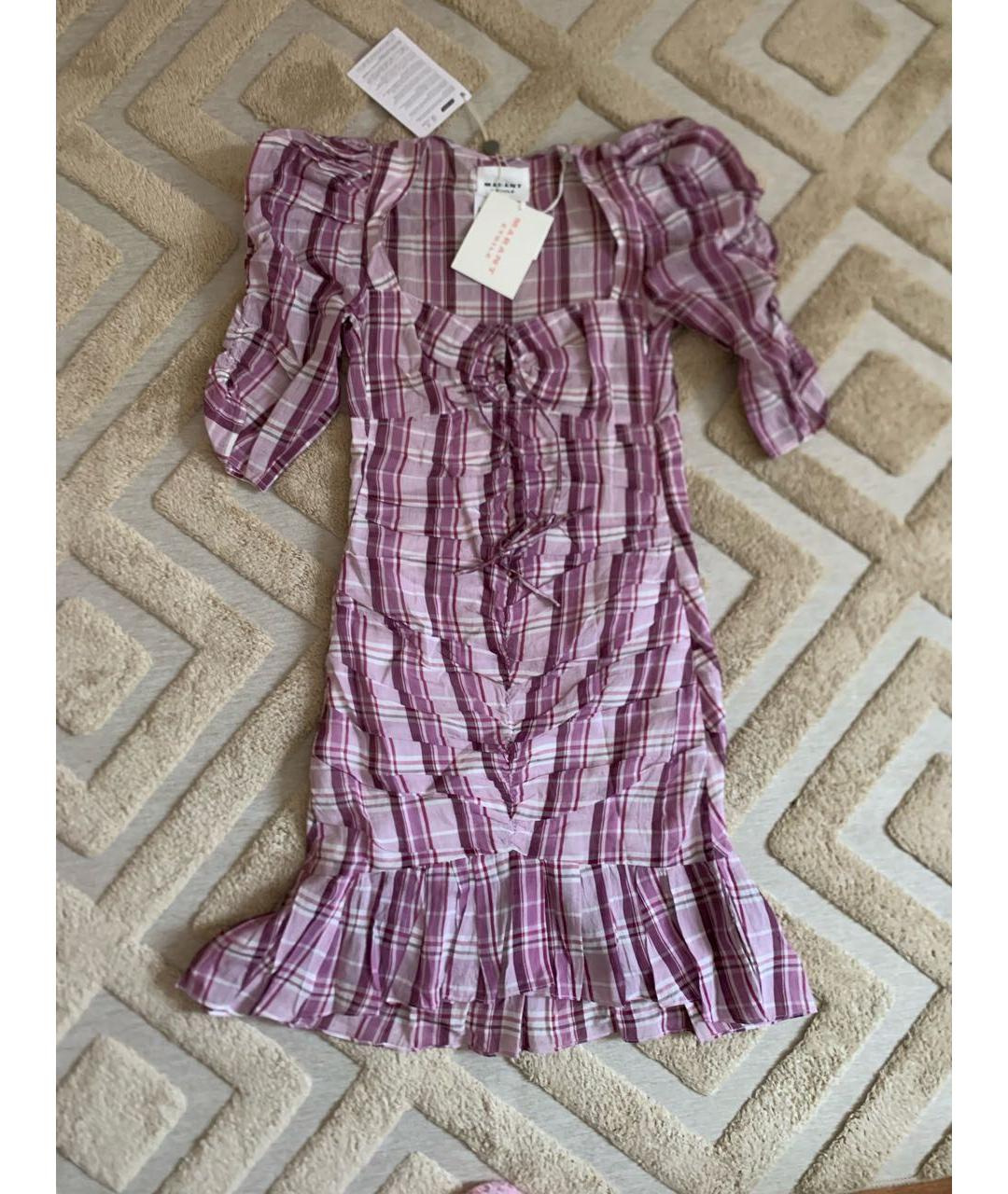 ISABEL MARANT Розовое хлопковое повседневное платье, фото 5